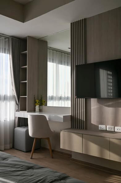 bedroom of IDEO Rama9 – Asoke