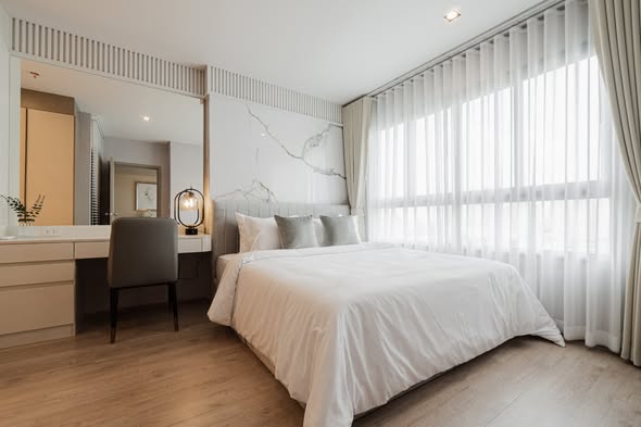 bedroom of IDEO Rama9 – Asoke