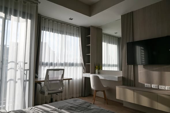 bedroom of IDEO Rama9 – Asoke