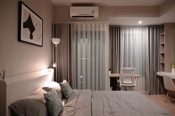 bedroom of IDEO Rama9 – Asoke
