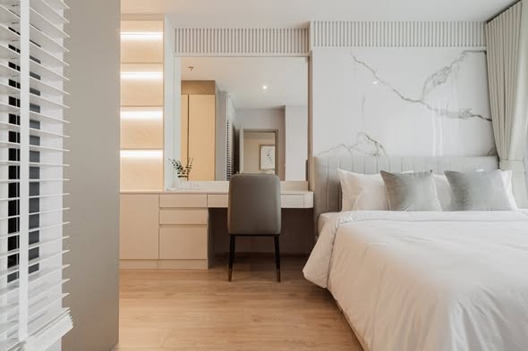 bedroom of IDEO Rama9 – Asoke