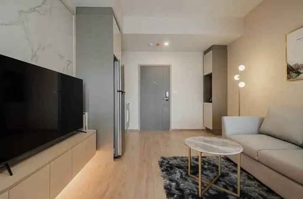 bedroom and living room of IDEO Rama9 – Asoke