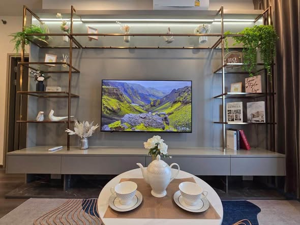 living room and room interior of IDEO Rama9 – Asoke