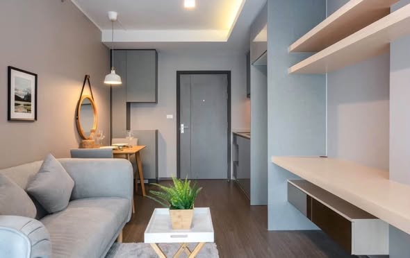 living room and room interior of Ideo Sukhumvit 93