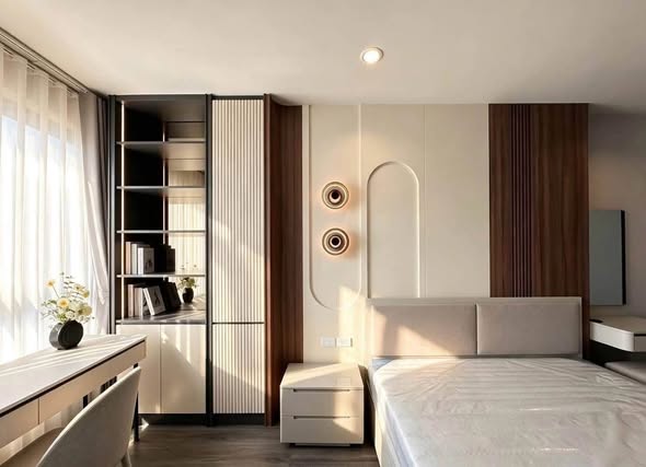 bedroom of IDEO Sukhumvit Rama 4 ไอดีโอ สุขุมวิท-พระราม 4