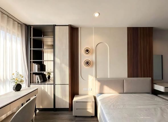 bedroom of IDEO Sukhumvit Rama 4 ไอดีโอ สุขุมวิท-พระราม 4