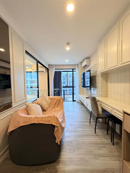living room and room interior of IKON SUKHUMVIT 77 CONDOMINIUM