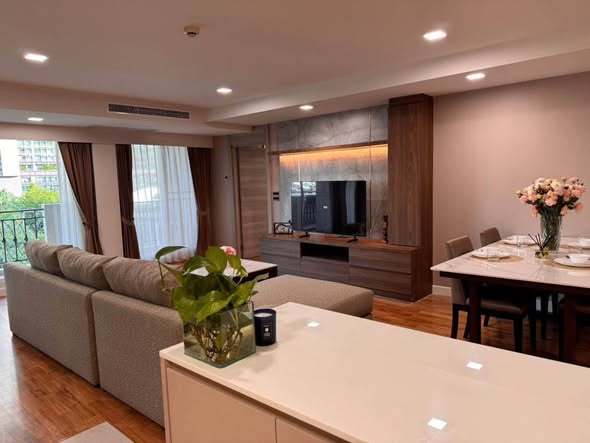 living room and room interior and kitchen of Kasturi Living