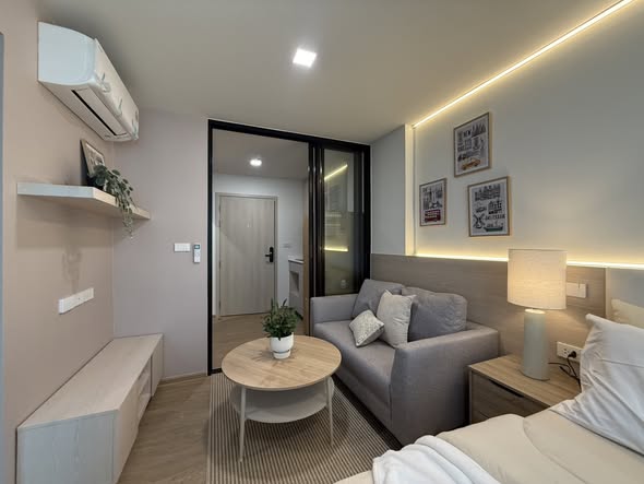 bedroom and living room of Kave Luminous Bangmod