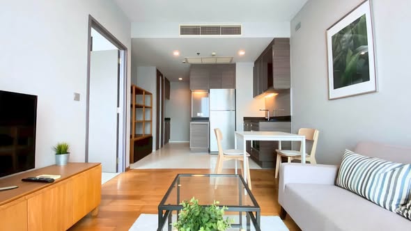 living room and room interior of Keyne by Sansiri