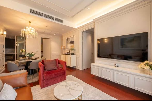 bedroom and living room of KHUN by YOO