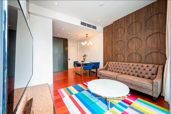 living room and room interior of KHUN by YOO