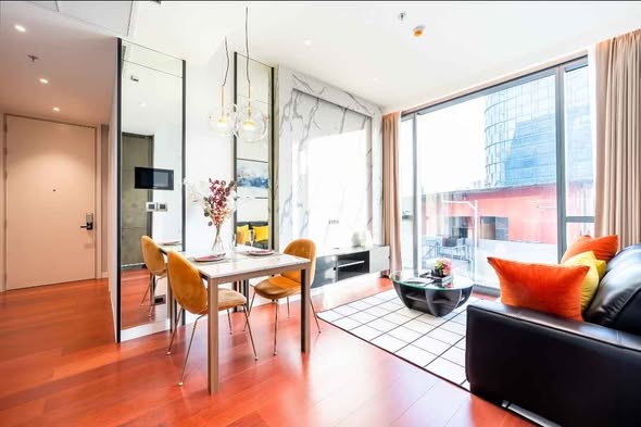 living room and room interior of KHUN by YOO