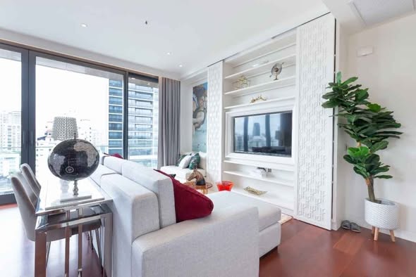 living room and room interior of KHUN by YOO