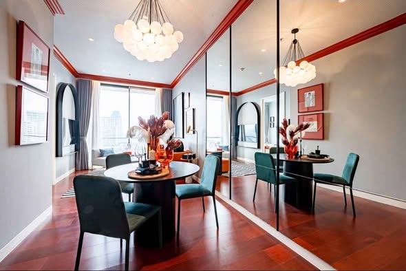 living room and room interior of KHUN by YOO