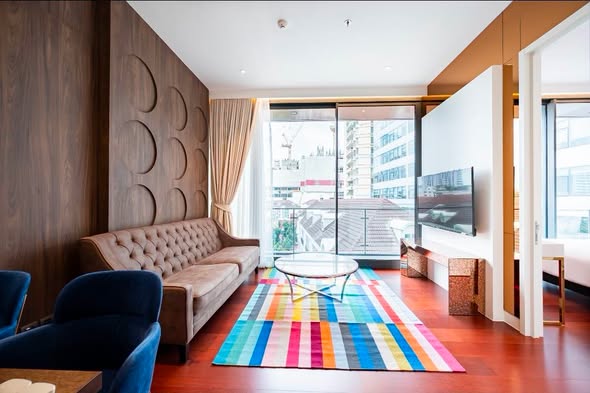 living room and room interior of KHUN by YOO