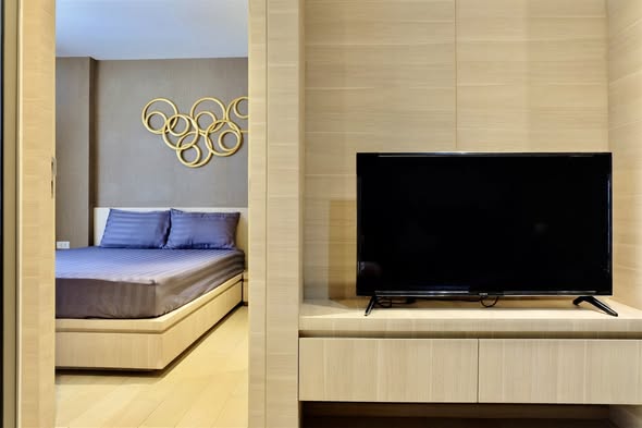 bedroom of Klass Silom Condo