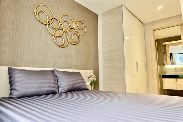 bedroom of Klass Silom Condo