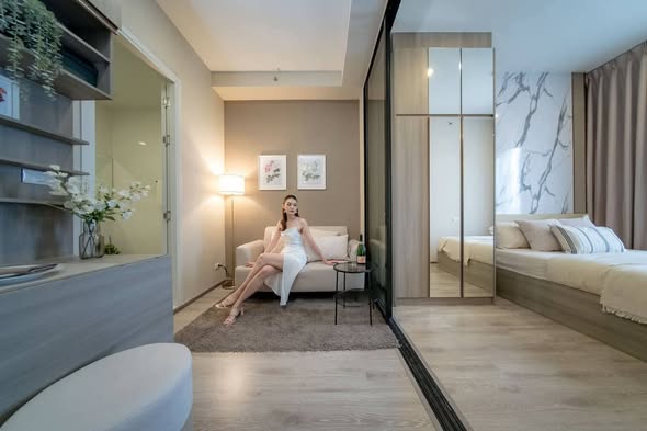bedroom of Knightsbridge Kaset Society