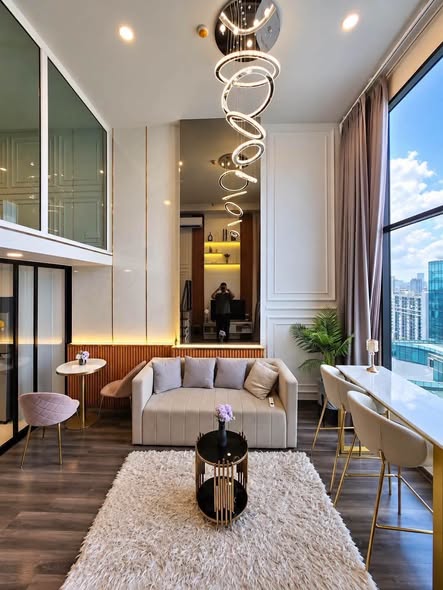living room of KnightsBridge Space Rama9