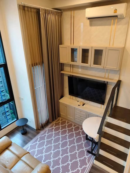 living room and kitchen of KnightsBridge Space Rama9
