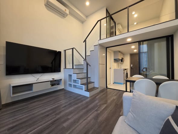 living room and room interior of KnightsBridge Space Rama9