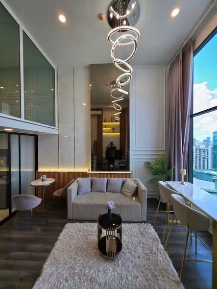 living room of KnightsBridge Space Sukhumvit-Rama 4