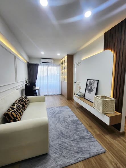 bedroom and living room of La Salle Park Condominium