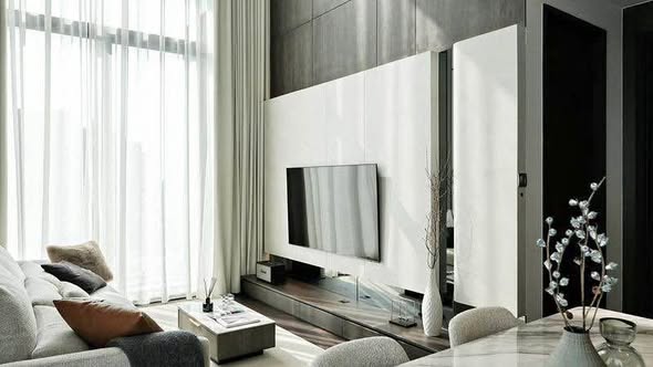 living room and bedroom and room interior of LAVIQ Sukhumvit 57