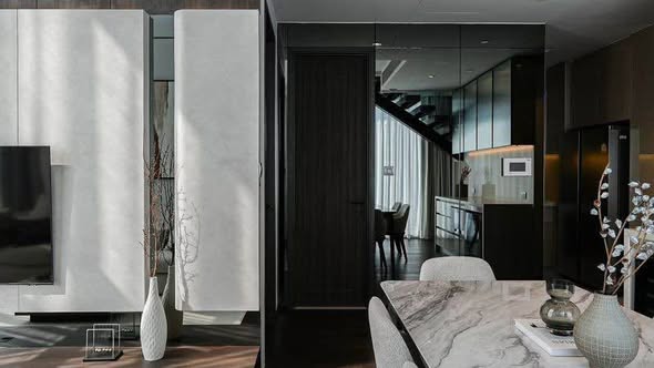 living room and room interior of LAVIQ Sukhumvit 57