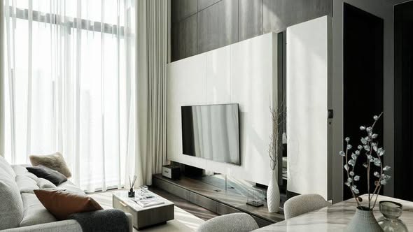 living room and room interior of LAVIQ Sukhumvit 57