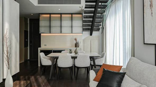 living room and room interior of LAVIQ Sukhumvit 57