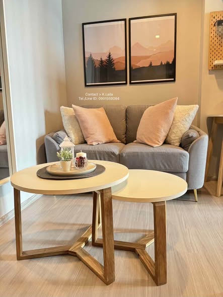living room and room interior of Life Asoke – Rama 9