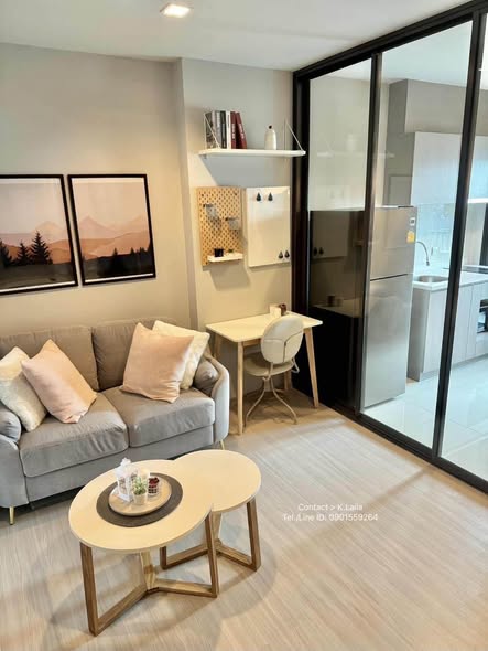 living room and room interior of Life Asoke – Rama 9