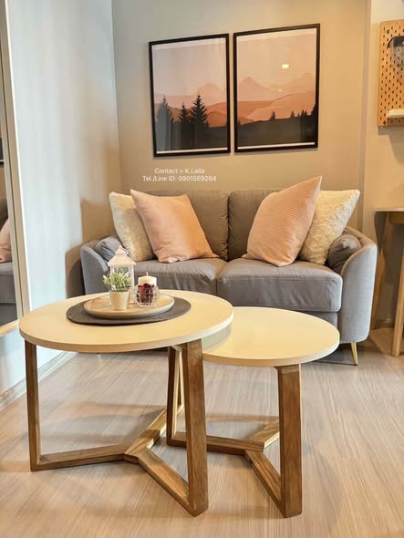 living room and room interior of Life Asoke – Rama 9