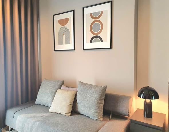 bedroom and living room of Life Asoke Hype
