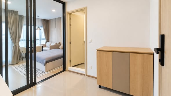 bedroom and room interior of Life Rama 4 – Asoke