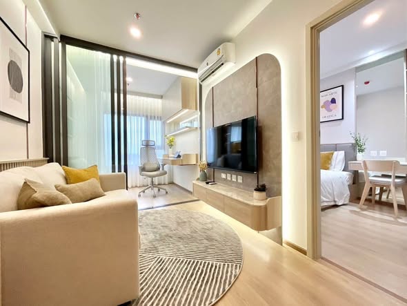 living room and bedroom and room interior of Life Rama 4 – Asoke