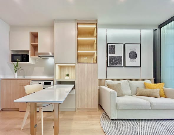 living room and room interior of Life Rama 4 – Asoke