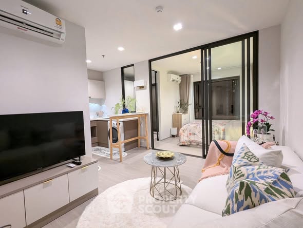 living room and bedroom of Life Sathorn Sierra ไลฟ์ สาทร เซียร์รา