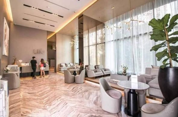 living room of Life Sukhumvit 48