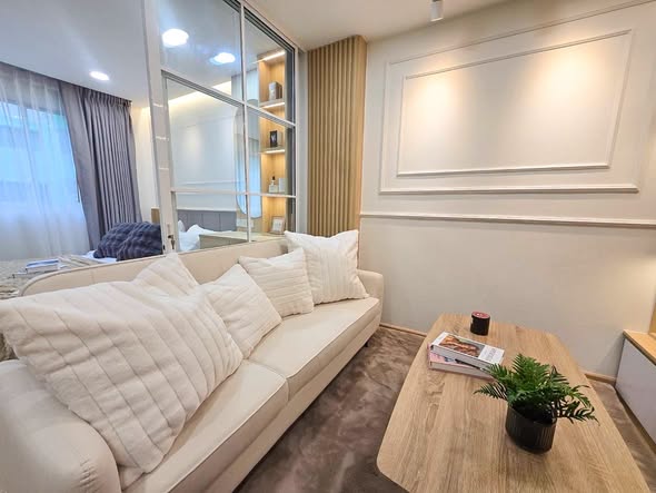 bedroom and living room and bathroom of Lumpini Center Lad Prao 111