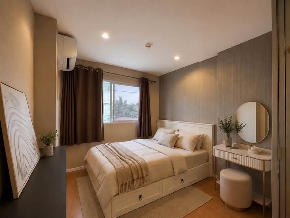bedroom of Lumpini Condo Town Ram Inthra-Lat Pla Khao 2