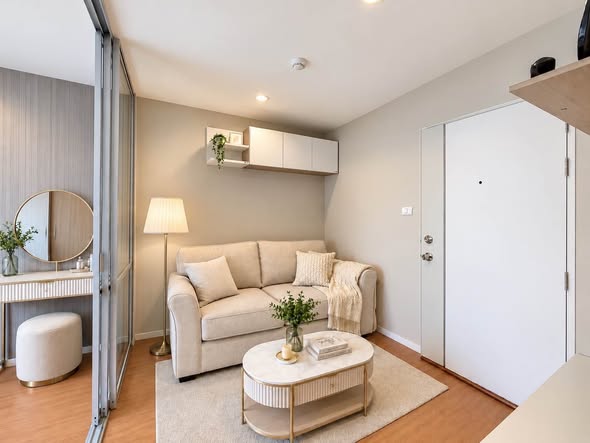 living room and bedroom and room interior of Lumpini Condo Town Ram Inthra-Lat Pla Khao 2