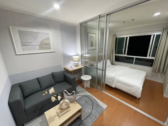 bedroom and living room of Lumpini park Rattanathibet-Ngamwongwan