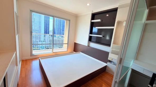bedroom of Lumpini Place Rama 9 – Ratchada