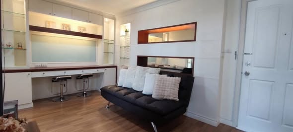 living room and room interior of Lumpini Place Rama 9 – Ratchada