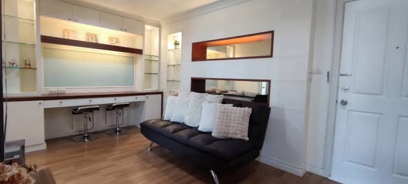 living room and room interior of Lumpini Place Rama 9 – Ratchada