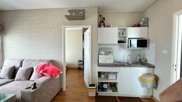 bedroom and living room of Lumpini Place Ratchada-Sathu