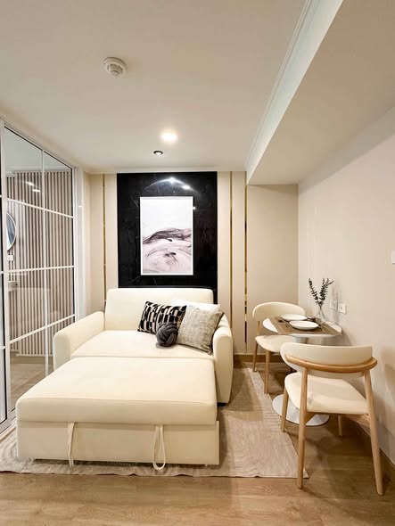 living room and bedroom of Lumpini Ville Cultural Center